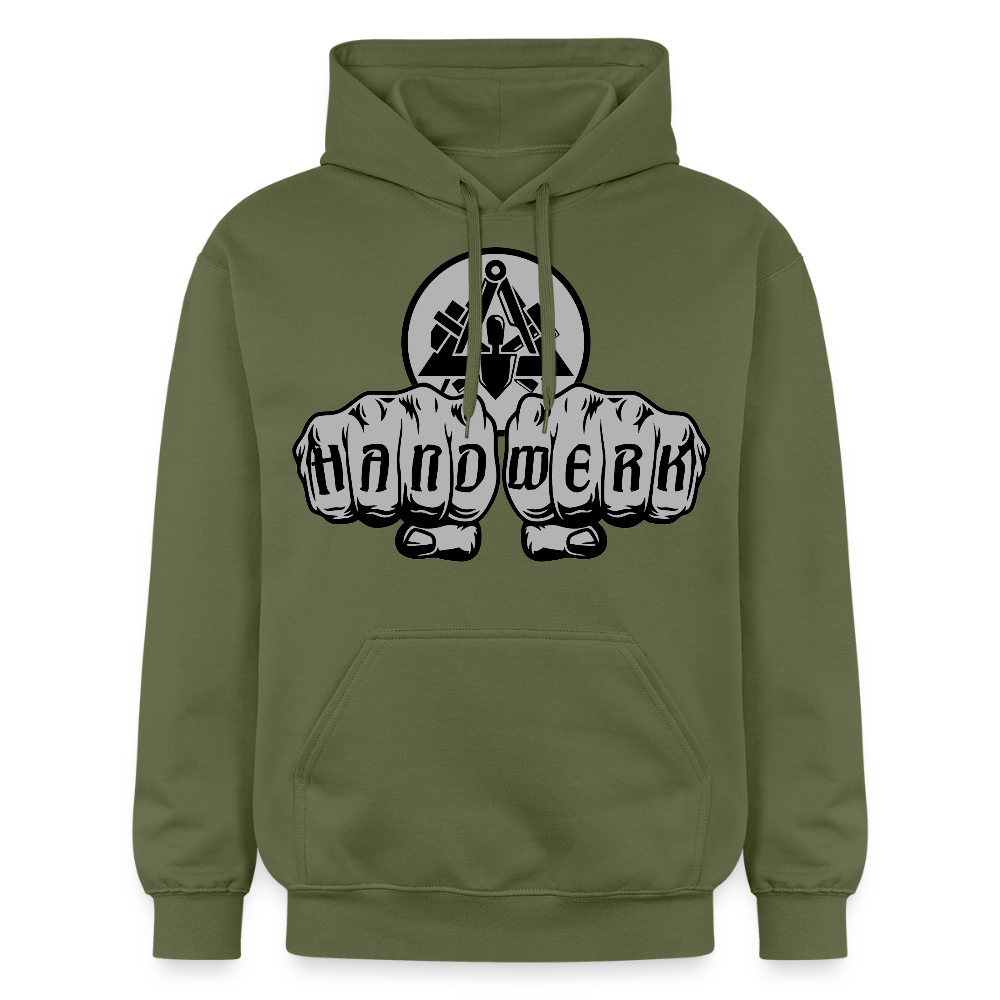 Gildan Unisex Softstyle® "Maurer" Militärgrün Gildan Unisex Softstyle® Midweight Hoodie