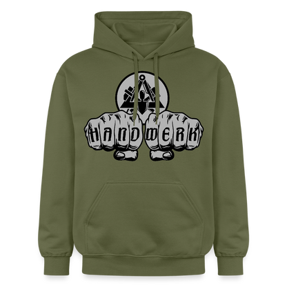 Gildan Unisex Softstyle® "Maurer" Militärgrün Gildan Unisex Softstyle® Midweight Hoodie