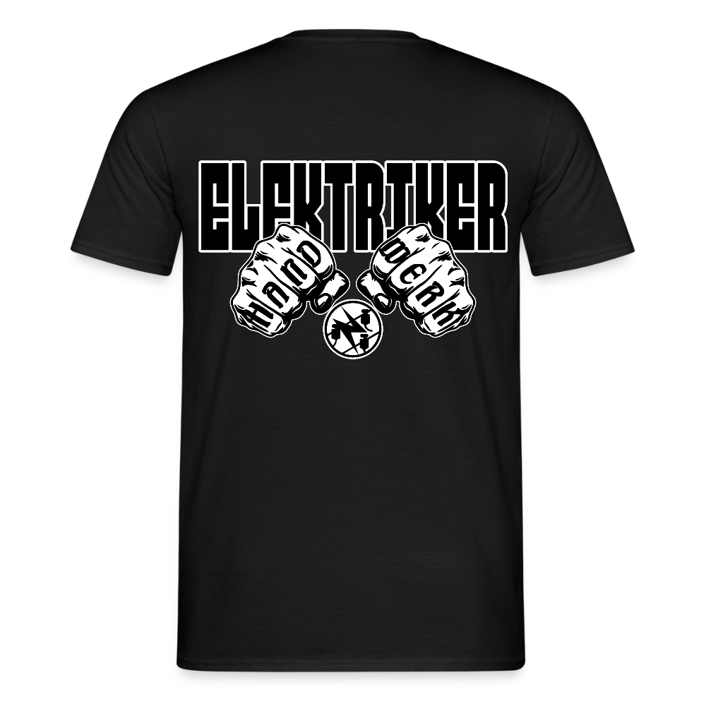Unisex T-Shirt "Elektriker" Schwarz Männer T-Shirt