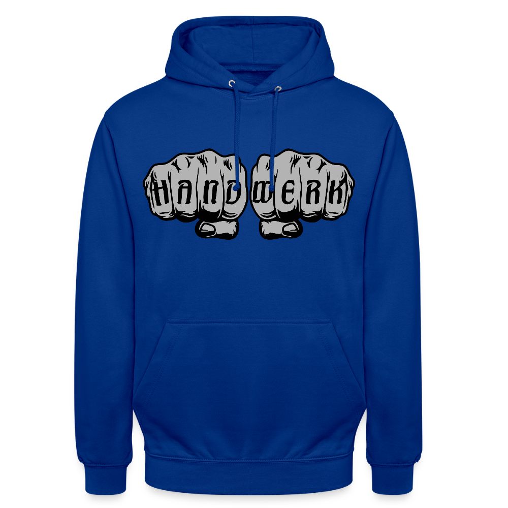 Unisex Hoodie "Handwerk" Royalblau Unisex Hoodie