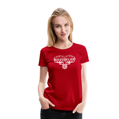 Frauen Premium T-Shirt "Gerüstbauer" - Rot