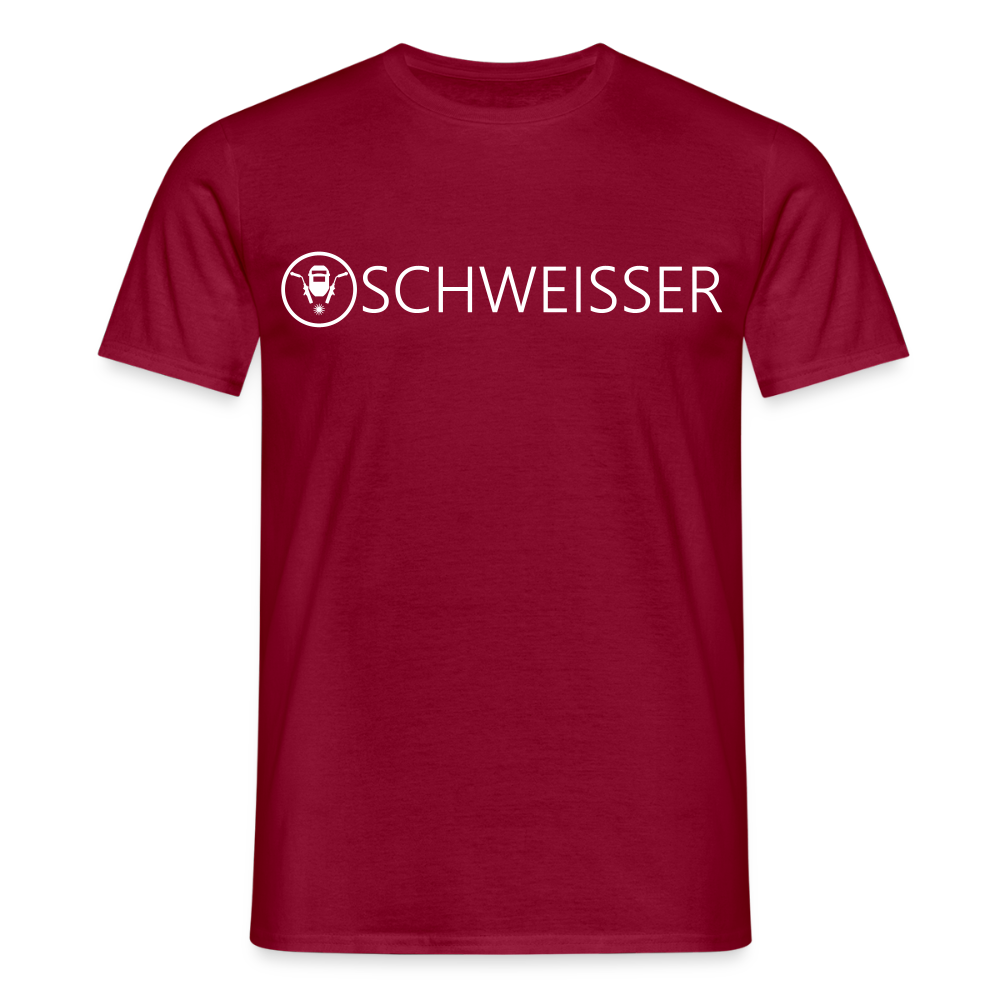 Unisex T-Shirt "Schweisser" Ziegelrot Männer T-Shirt