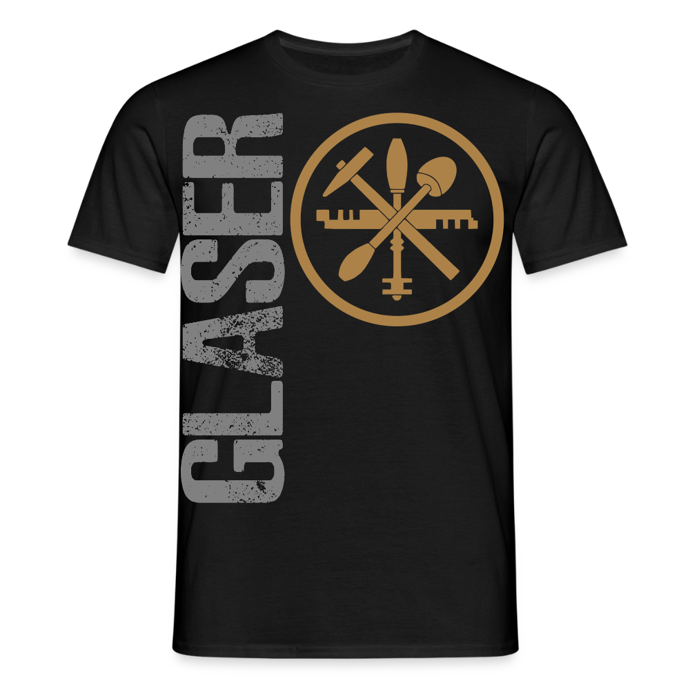 Unisex T-Shirt "Glaser" Schwarz Männer T-Shirt