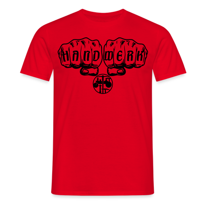 Unisex T-Shirt "Strassenbauer" Rot Männer T-Shirt