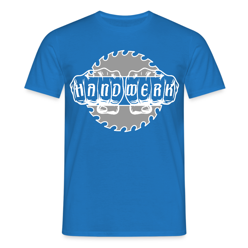 Unisex T-Shirt "Handwerk-SB" Royalblau Männer T-Shirt