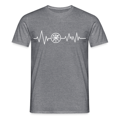 Unisex T-Shirt "Glaser" Graphit meliert Männer T-Shirt