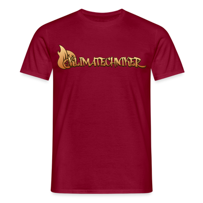 Unisex T-Shirt "Klimatechniker" Ziegelrot Männer T-Shirt