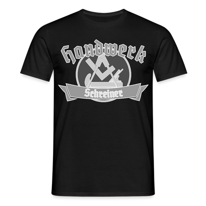 Unisex T-Shirt "Schreiner" Schwarz Männer T-Shirt