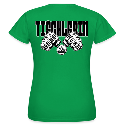 Frauen T-Shirt "Tischlerin" (beidseitig bedruckt) Kelly Green Frauen T-Shirt