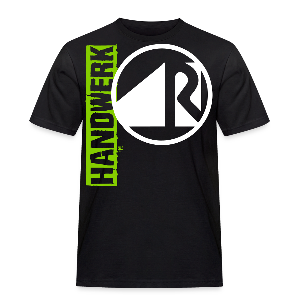 Unisex Workwear T-Shirt "Raumausstatter" Schwarz Männer Workwear T-Shirt