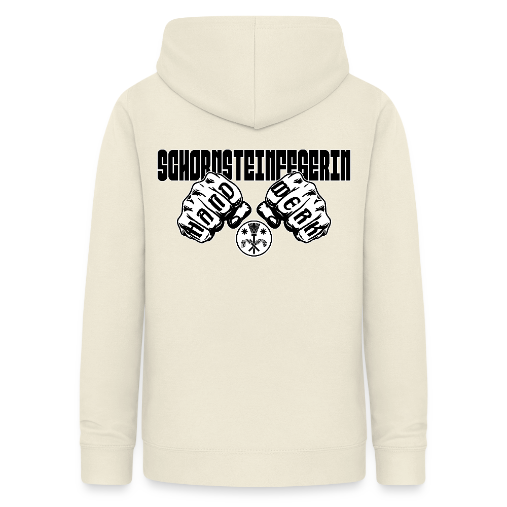 Frauen Hoodie "Schornsteinfegerin" (beidseitig beruckt) Vanille-Milchshake Frauen Hoodie
