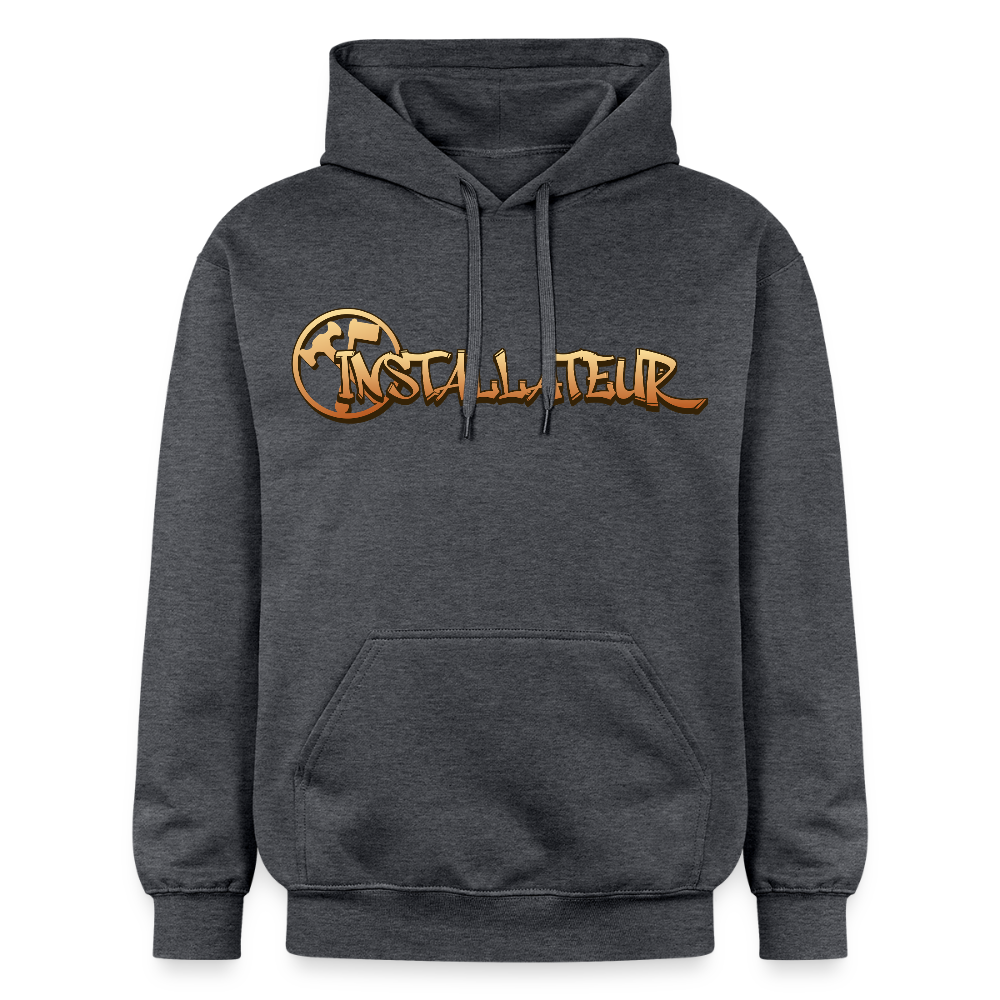Gildan Unisex Softstyle® "Installateur" Dunkelgrau meliert Gildan Unisex Softstyle® Midweight Hoodie
