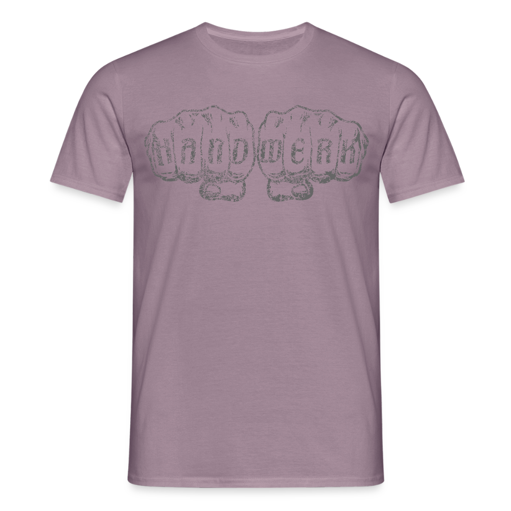 Unisex T-Shirt "Handwerk" Lilagrau Männer T-Shirt