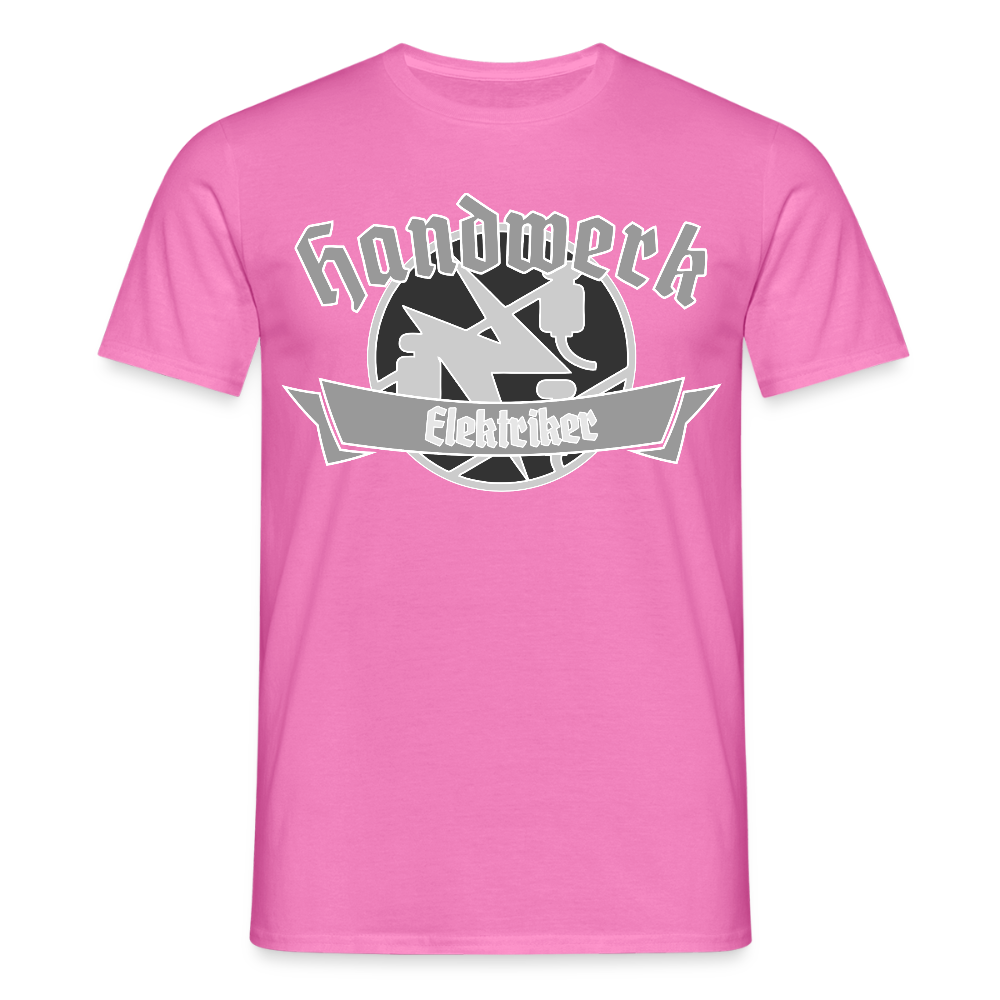 Unisex T-Shirt "Elektriker" Pink Männer T-Shirt
