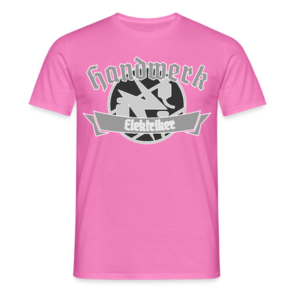 Unisex T-Shirt "Elektriker" Pink Männer T-Shirt