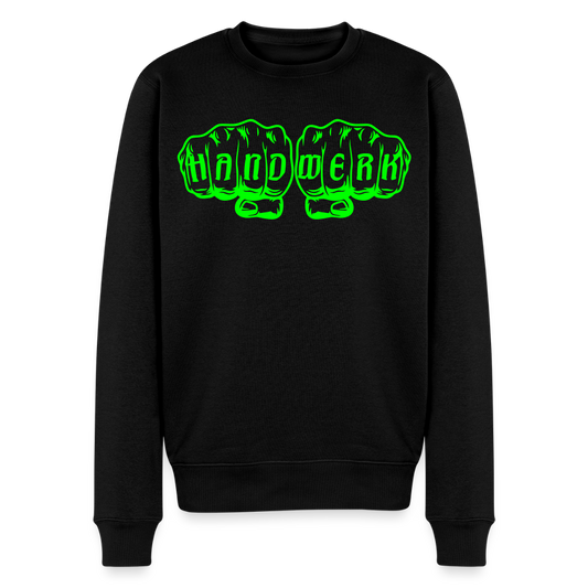 Unisex Premium Pullover "Isolierer" neongrün - Schwarz