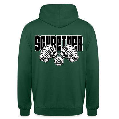 Unisex Hoodie "Schreiner" (beidseitig bedruckt) Flaschengrün Unisex Hoodie