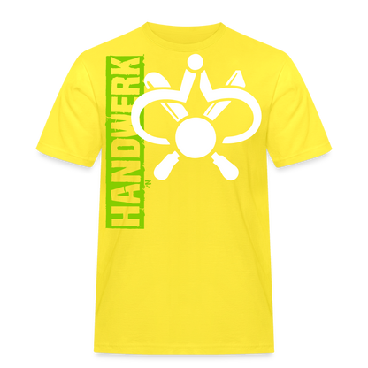 Unisex Workwear T-Shirt "Drechsler" Gelb Männer Workwear T-Shirt