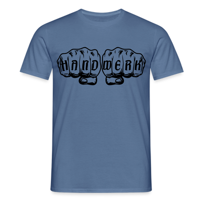 Unisex T-Shirt "Handwerk" Taubenblau Männer T-Shirt