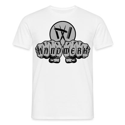 Unisex T-Shirt "Friseur" Weiß Männer T-Shirt