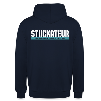 Unisex Hoodie HW-300 | MACHER "Stuckateur" Navy Unisex Hoodie {{ color }}