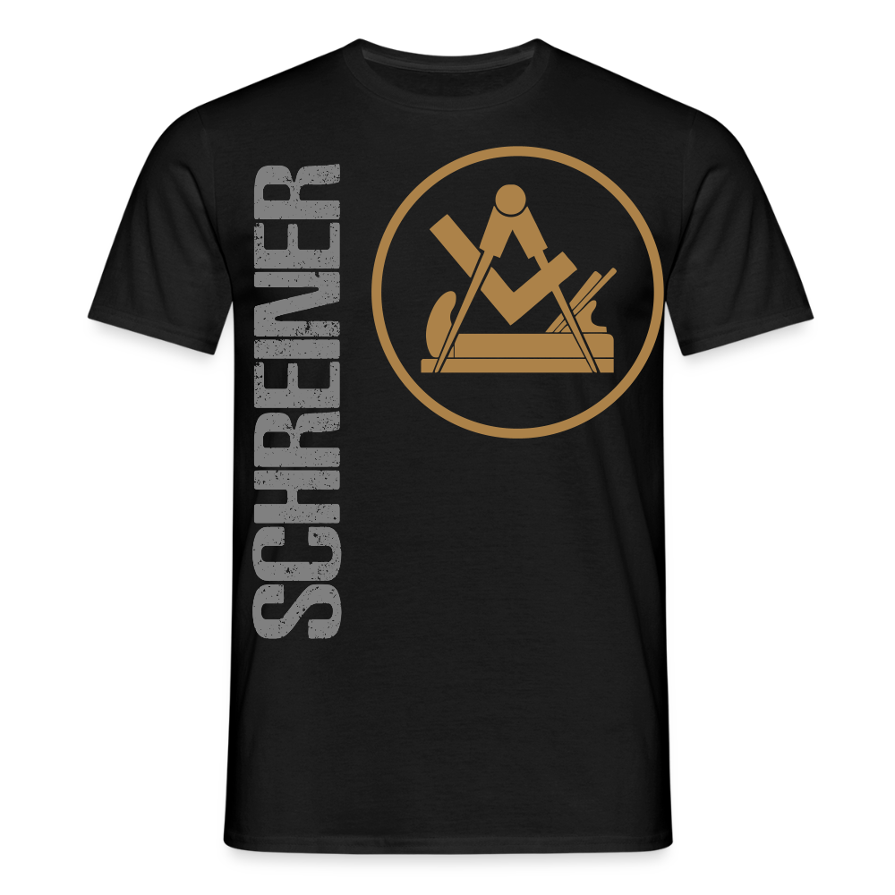 Unisex T-Shirt "Schreiner" Schwarz Männer T-Shirt