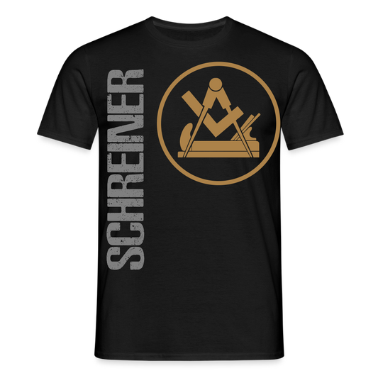 Unisex T-Shirt "Schreiner" - Schwarz