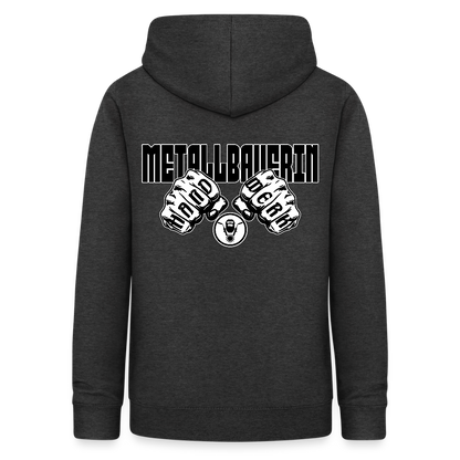 Frauen Hoodie "Metallbauerin" (beidseitig beruckt) - Anthrazit
