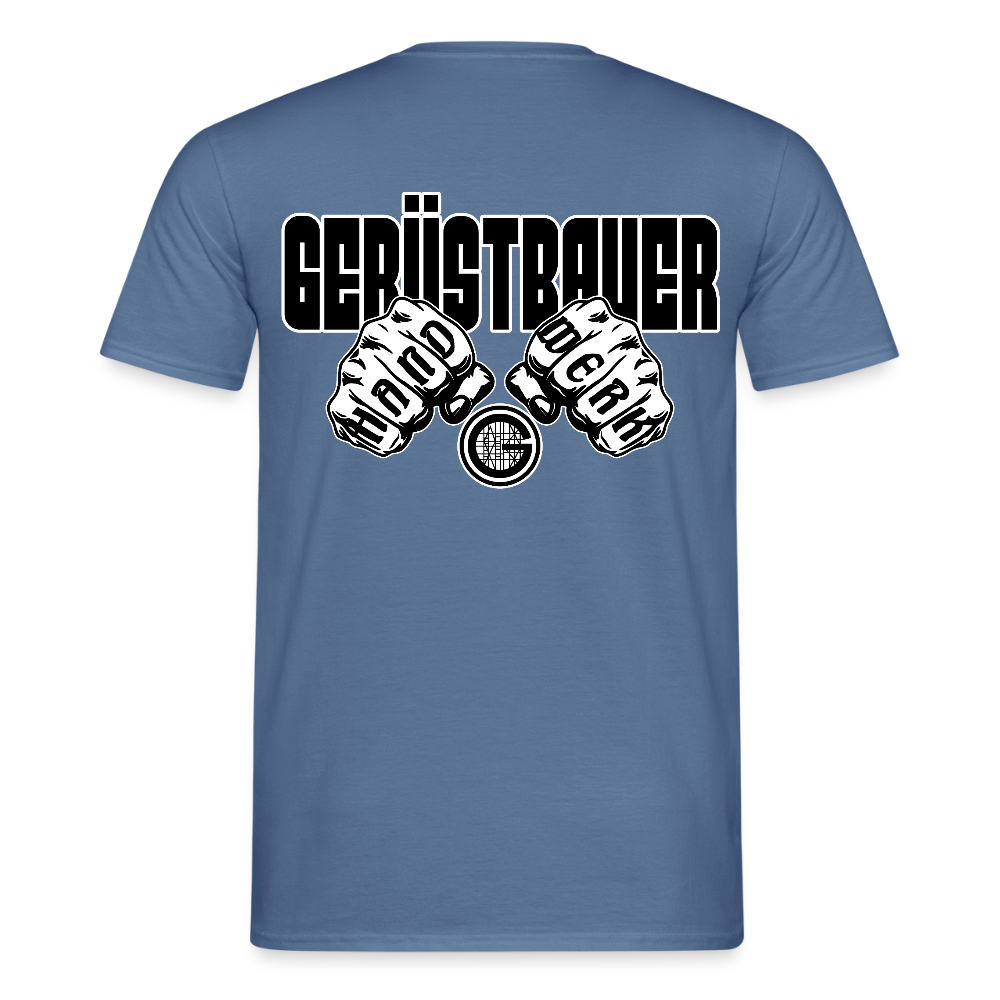 Unisex T-Shirt "Gerüstbauer" - Taubenblau 