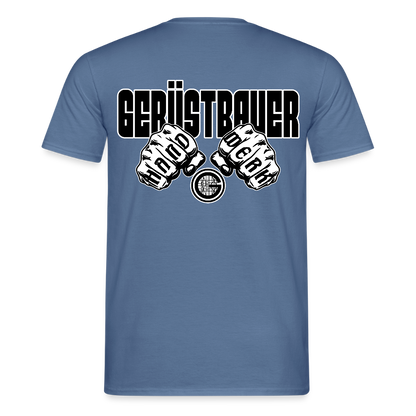 Unisex T-Shirt "Gerüstbauer" - Taubenblau 