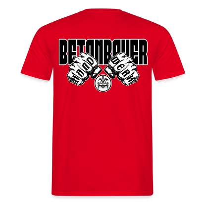 Unisex T-Shirt "Betonbauer" - Rot