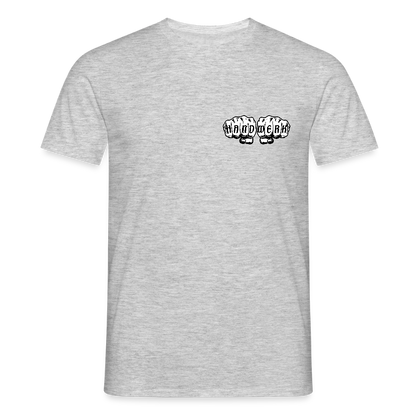 Unisex T-Shirt "Drechsler" (beidseitig bedruckt) - Grau meliert