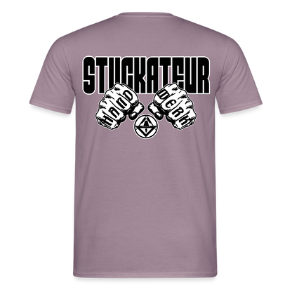Unisex T-Shirt "Stuckateur" Lilagrau Männer T-Shirt