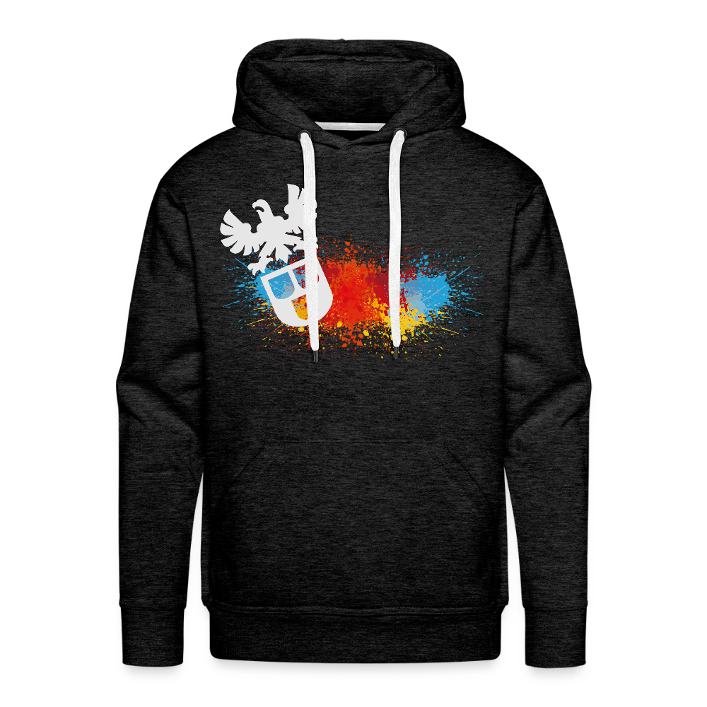 Männer Premium Hoodie "Maler-Splash" Anthrazit Männer Premium Hoodie