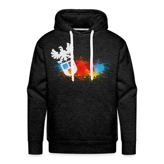 Männer Premium Hoodie "Maler-Splash" - Anthrazit