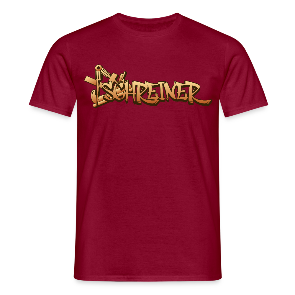 Unisex T-Shirt "Schreiner" Ziegelrot Männer T-Shirt