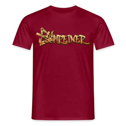 Unisex T-Shirt "Schreiner" Ziegelrot Männer T-Shirt