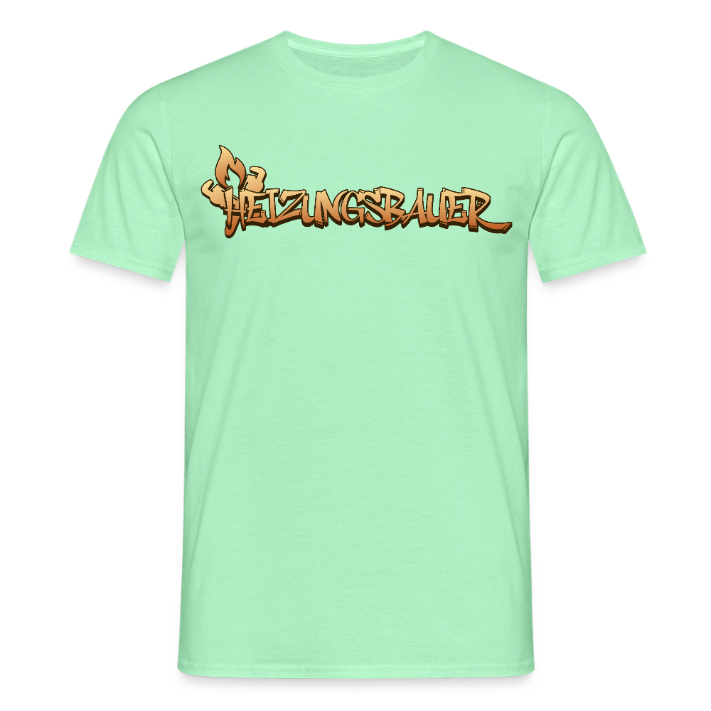 Unisex T-Shirt "Heizungsbauer" Mintgrün Männer T-Shirt