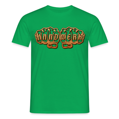 Unisex T-Shirt "Handwerk" Kelly Green Männer T-Shirt