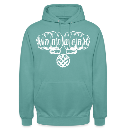 Unisex Hoodie "Mechaniker" Pastelltürkis Unisex Hoodie