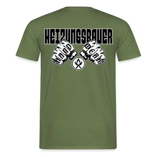 Unisex T-Shirt "Heizungsbauer" Militärgrün Männer T-Shirt