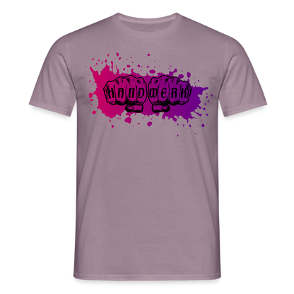 Unisex T-Shirt "Splash-Violett" Lilagrau Männer T-Shirt