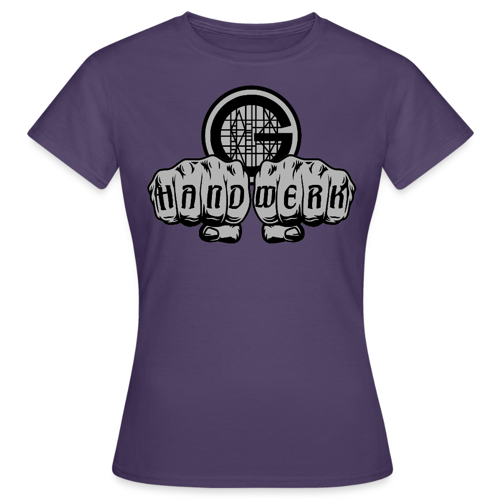 Frauen T-Shirt "Gerüstbauer" - Dunkellila