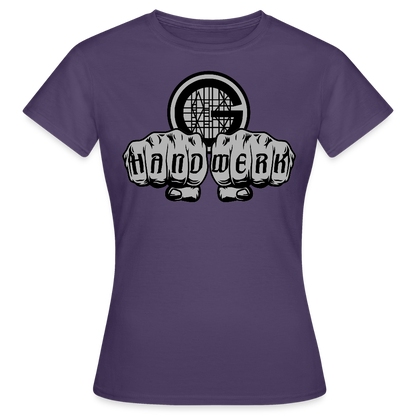 Frauen T-Shirt "Gerüstbauer" - Dunkellila