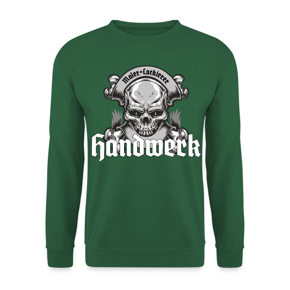 Unisex Pullover "Skull-Maler/Lackierer" Grün Unisex Pullover