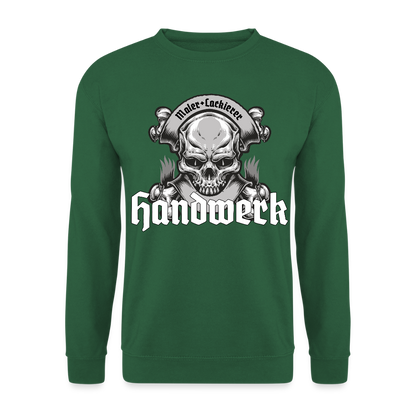 Unisex Pullover "Skull-Maler/Lackierer" Grün Unisex Pullover