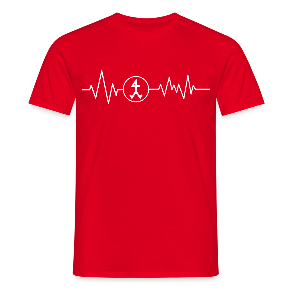 Unisex T-Shirt "Steinmetz" Rot Männer T-Shirt