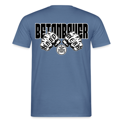 Unisex T-Shirt "Betonbauer" - Taubenblau 