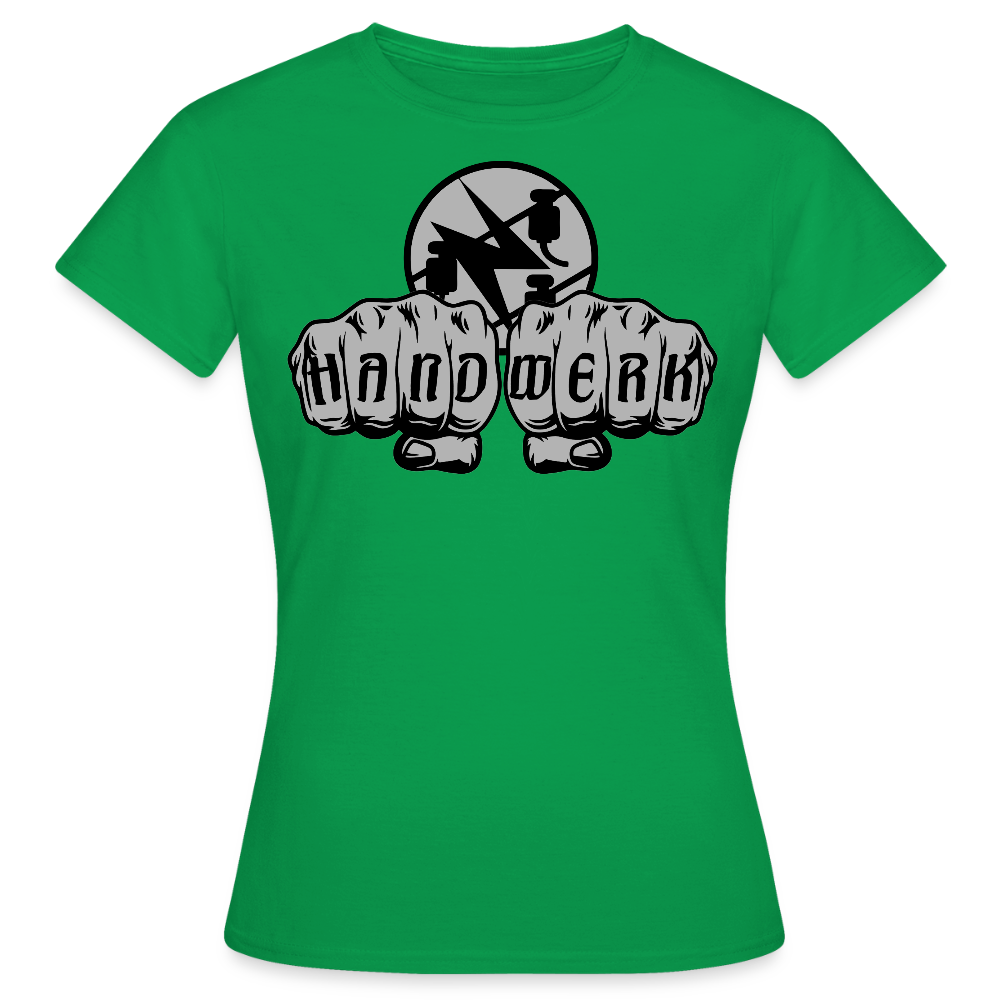 Frauen T-Shirt "Elektriker" Kelly Green Frauen T-Shirt