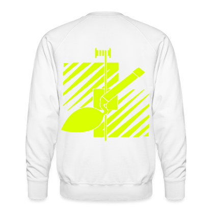 Unisex Premium Pullover "Fliesenleger" neongelb Männer Premium Pullover